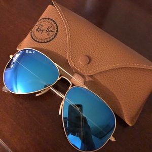 Ray-Ban - Aviator Blue Flash Sunglasses